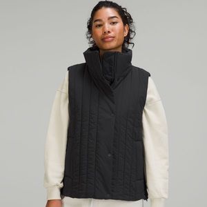 Lululemon Water-Repellent Insulated Vest, Black, Size 2